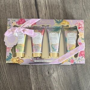 Nanette Lepore Floral Hand Cream Set - Pink, Yellow, Blue